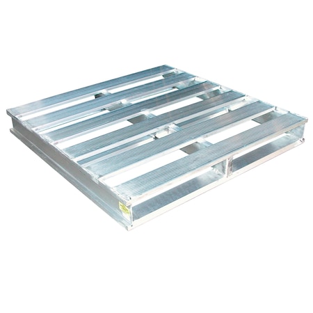 Vestil Aluminum Heavy Duty Pallet, 48 in L, 48.125 in W, 6 H AP-4848